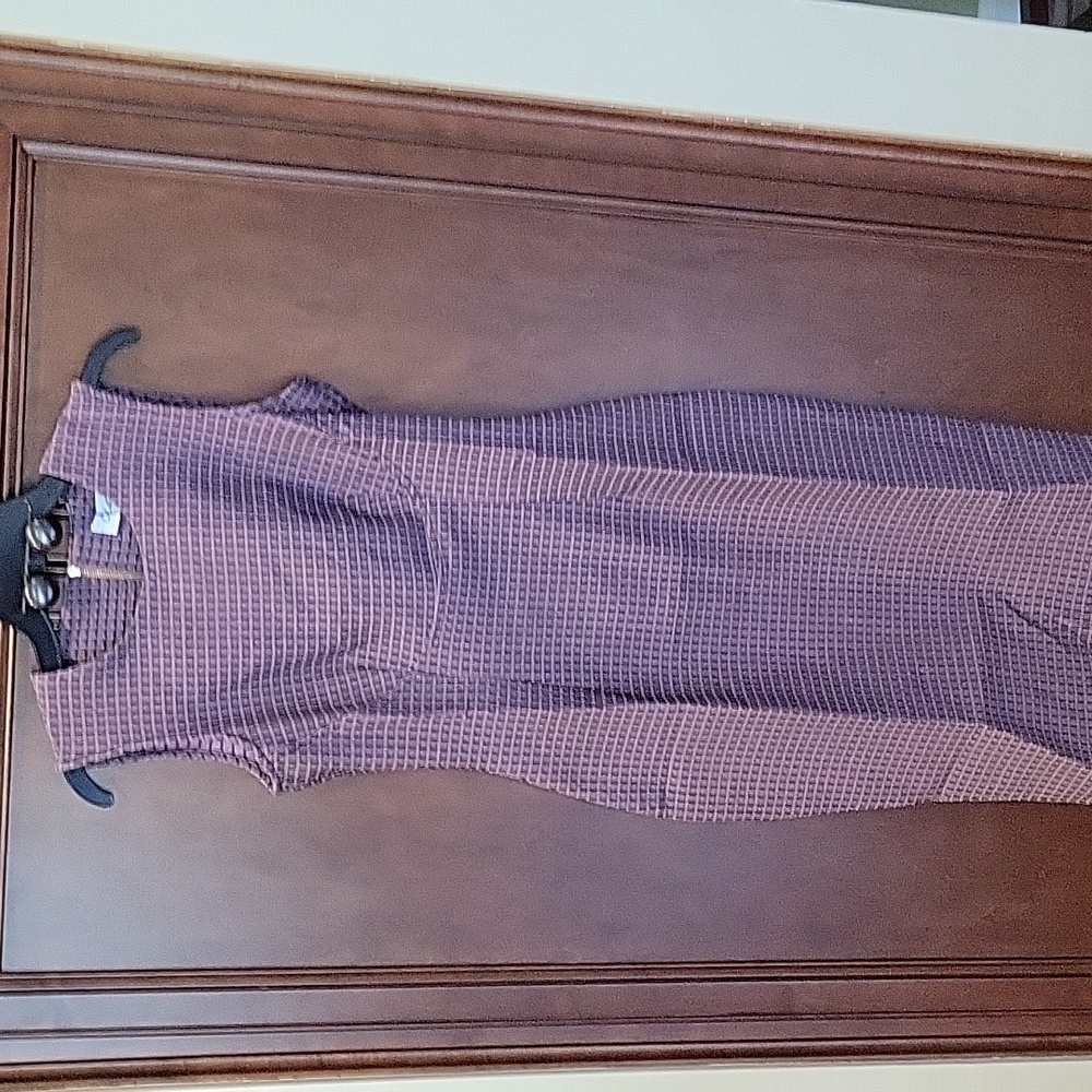 Modcloth An Office You Can't Refuse Dress Purple textured sheath Closet Sz 8